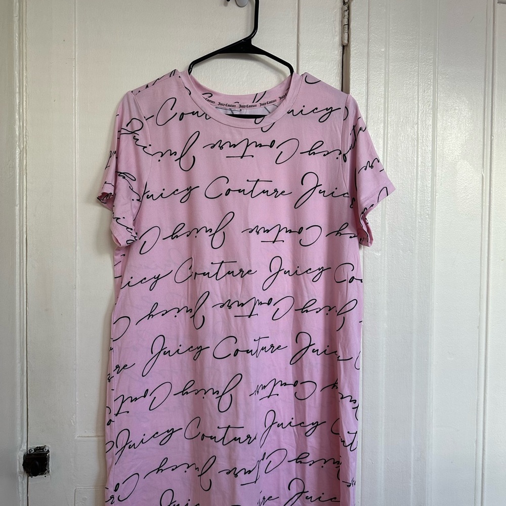 Juicy Couture Pink Short Sleeve Crew Neck Pajama Shirt